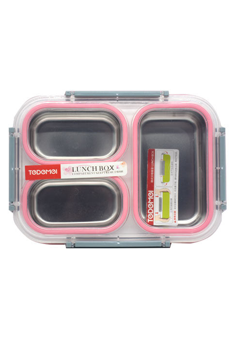 صندوق طعام _ ستانلس TEDEMEI STAINLESS STEEL LUNCH BOX 1.2L-B6540