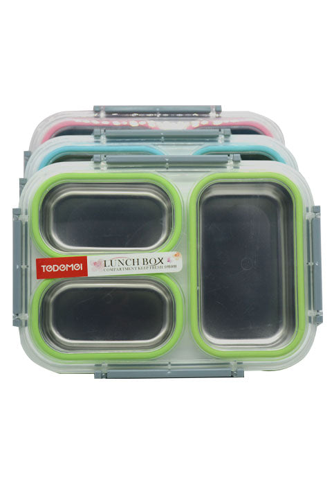 صندوق طعام _ ستانلس TEDEMEI STAINLESS STEEL LUNCH BOX 1.2L-B6540