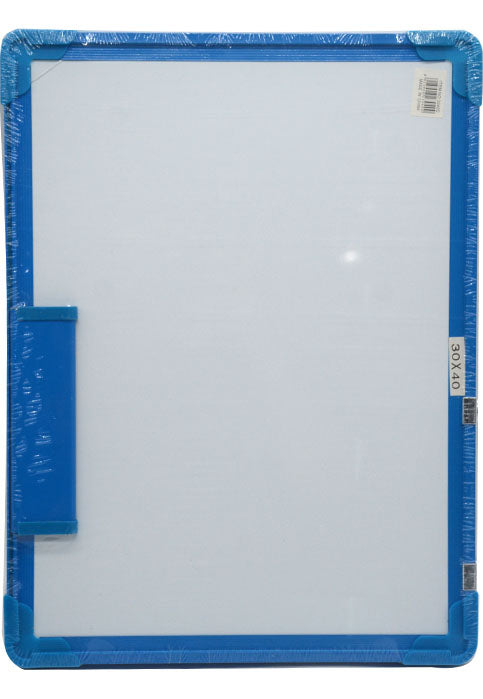 DOUBLE SIDE WHITE BOARD W/COLOR FRAME 30X40CM لوح ابيض مزدوج الوجه باطار ملون 30*40