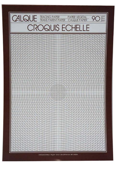 A4 دفتر ورق استشفاف ( زبدة) 90غرام 50ورقة DELIGAO CROQUIS TRACING PAPER 90G 50SH A4