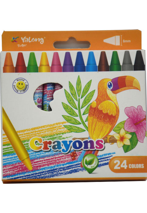 YALONG CRAYONS 24COLORS PACK