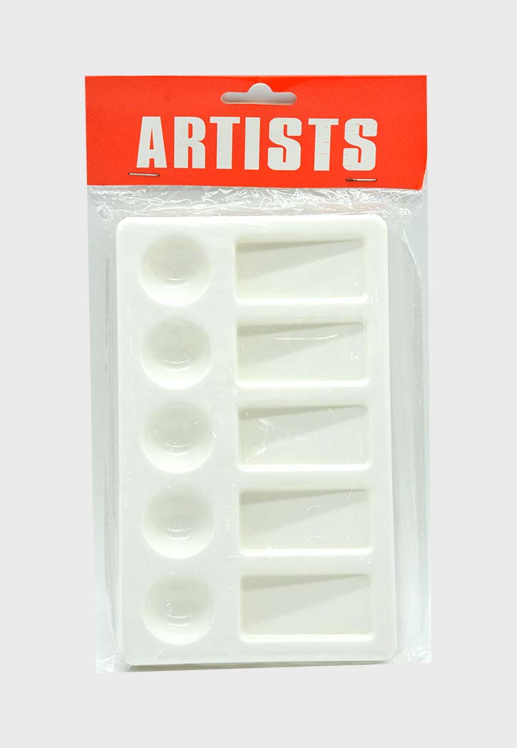 Rectangle 10 Holes Plastic Palette