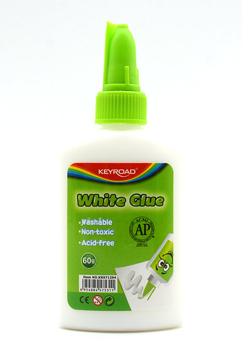 عبوة صمغ ابيض 60غرام KEYROAD WHITE GLUE 60GM