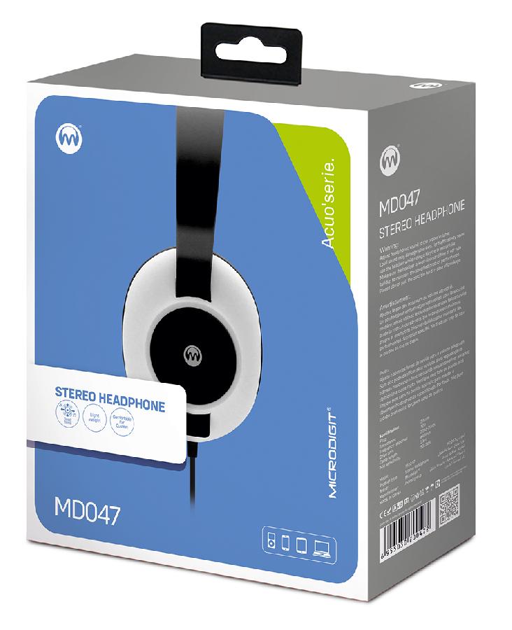 سماعات راس Microdigit - Stereo Headpahone MD047
