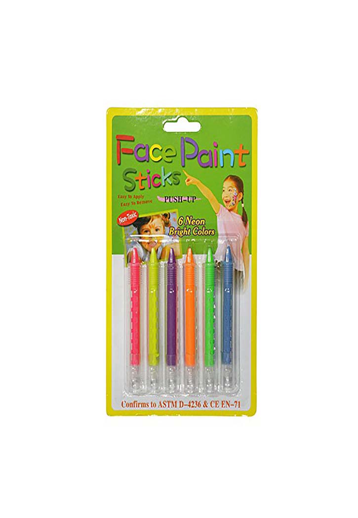 Face Paint Sticks 6 Neon Colors