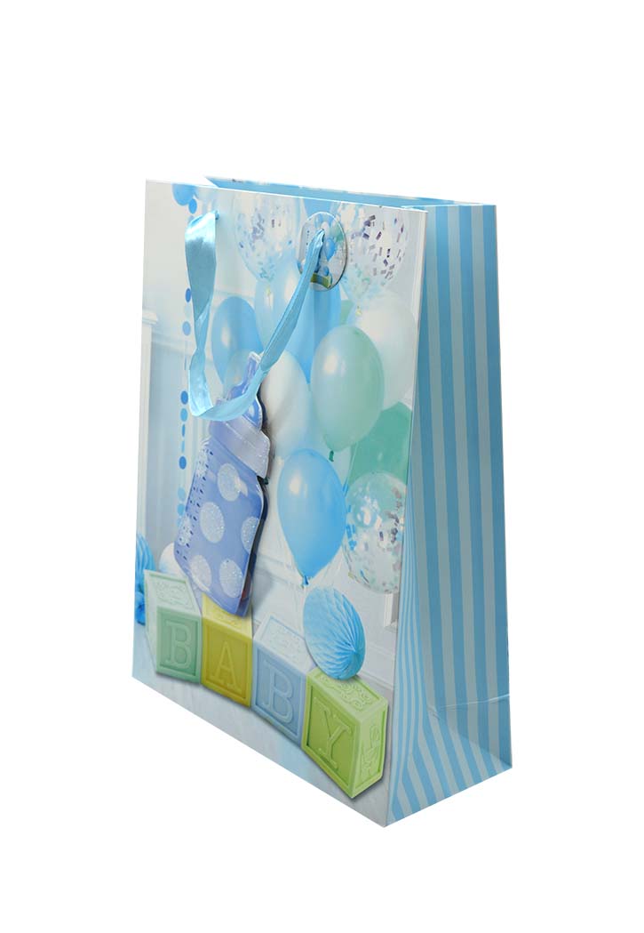 New Baby Boy Paper Gift Bag 30X40CM
