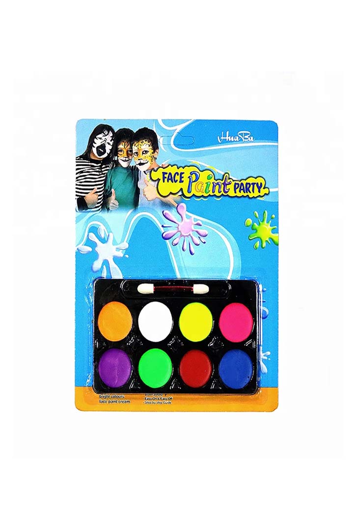 Face Paints 8Pcs W/ Mall Brush