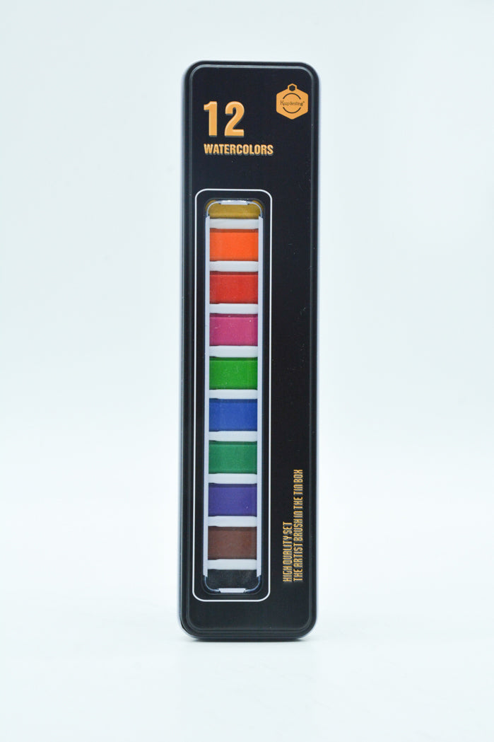 Bomeijia - Water Colors Set With Brush 12PCS