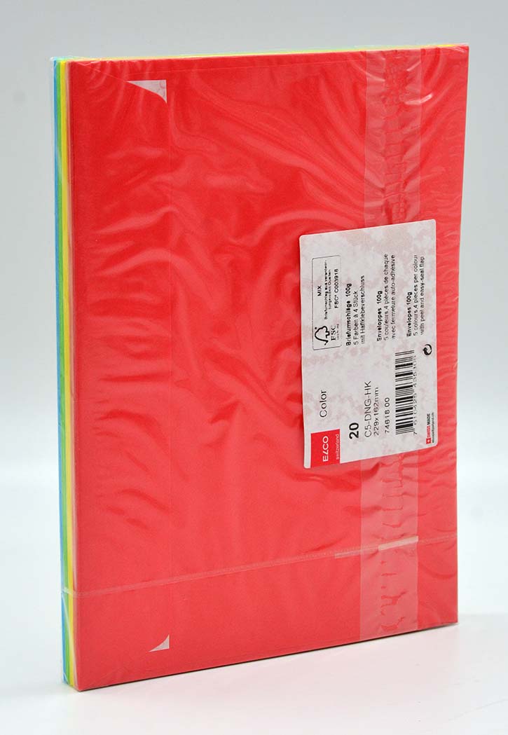 Elco - Envelope Neon 5 Colors C5 (Colored)