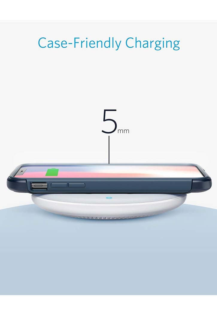 Anker - Power Wave 7.5 With Quick Charger (White)