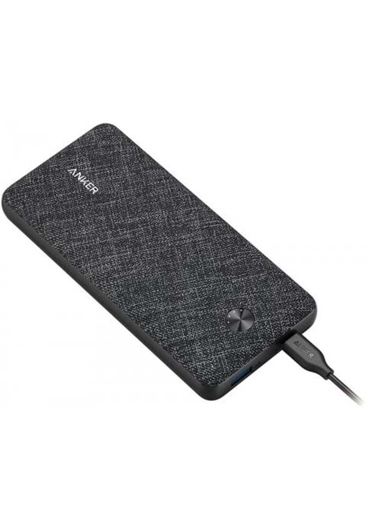 Anker - Powercore III Slim 10000mAh Power Bank - Fabric Black