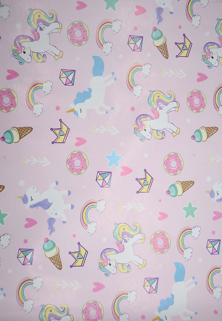 Gift Wrapping Roll 70X100CM Unicorn