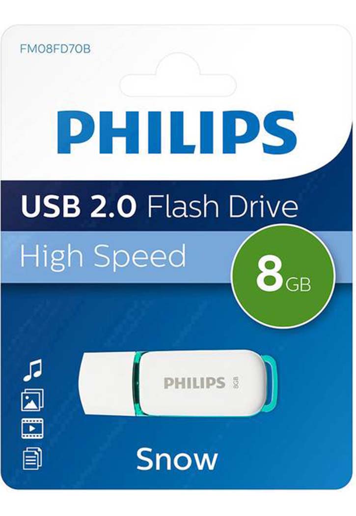 Philips - SNOW USB Flash Drive 8GB