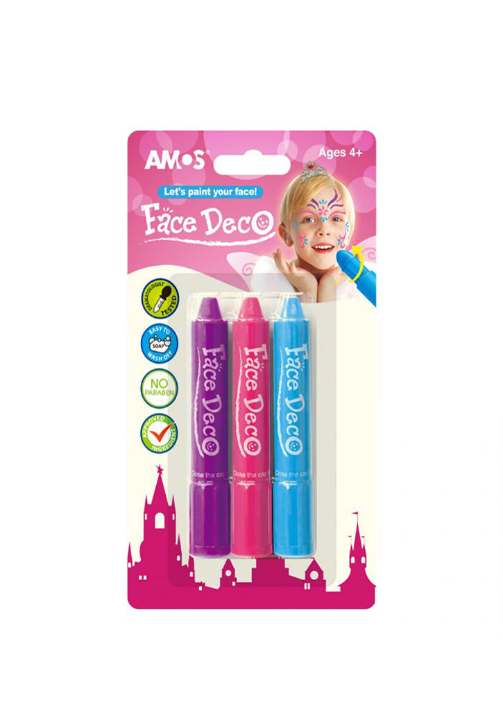 Face Deco Paint 3 Color Blister
