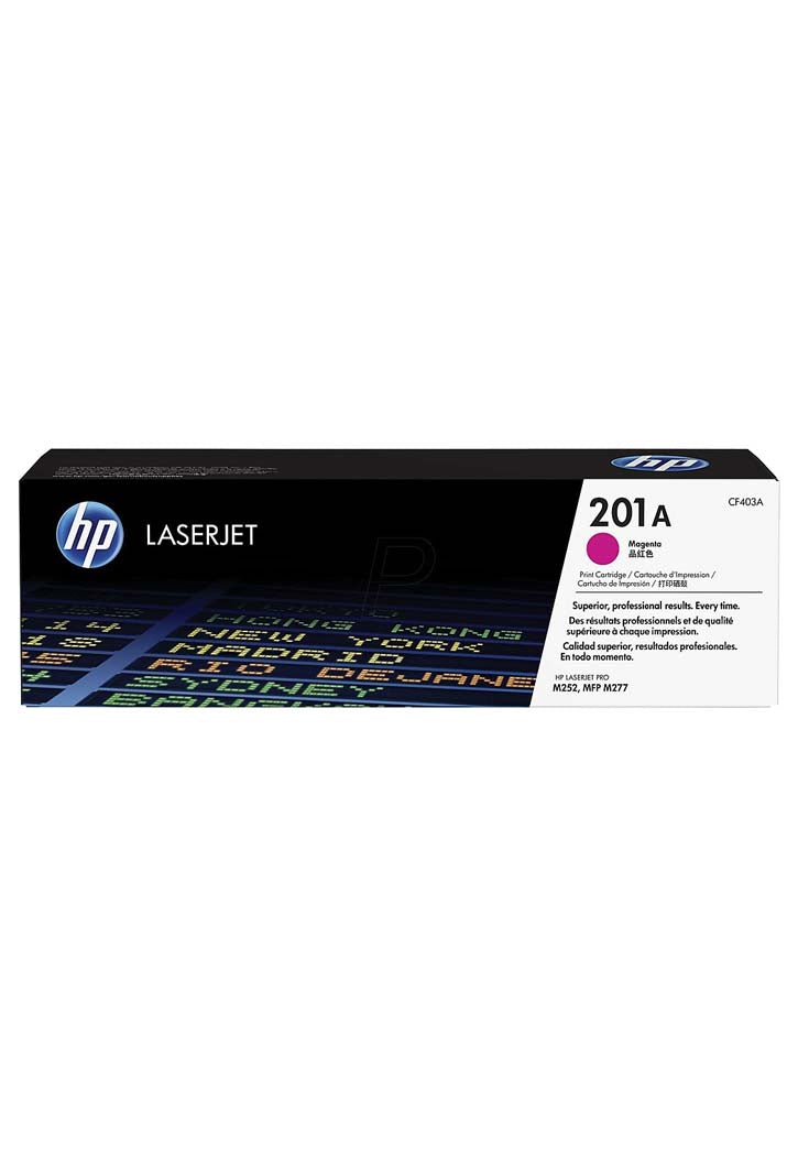 حبر طابعة ليزر ملون احمر ماجينتا HP - Laserjet Toner CF403A 201A (Magenta)
