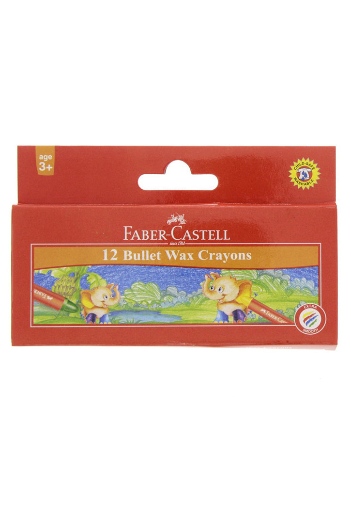 Faber Castell - 12 Bullet Wax Crayons