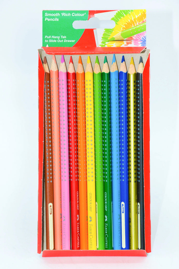 Faber Castell - 12 Color Grip Pencils