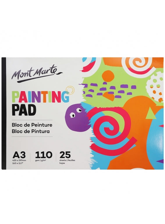 MONT MARTE PAINTING PAD 110GSM 25SHT A3
