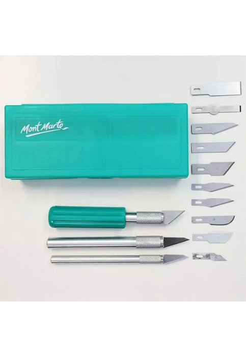 MONT MARTE SIGNATURE HOBBY KNIFE SET 13PCS BLISTER