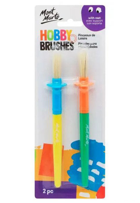 MONT MARTE KIDS HOBBY BRUSHES 2PCS IN BLISTER