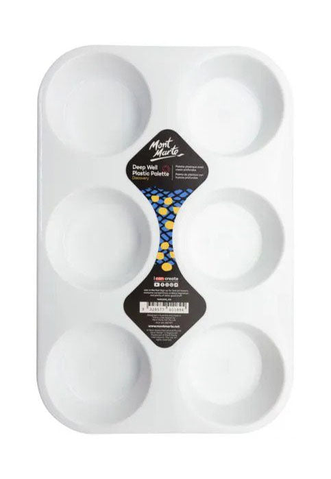 MONT MARTE DEEP WELL PLASTIC PALETTE 6HOLE