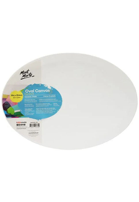 MONT MARTE SIGNATURE OVAL CANVAS 25.4X35.6CM