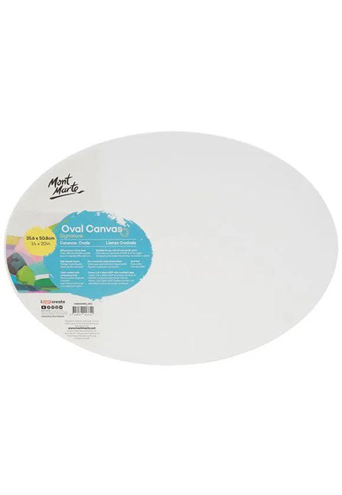 MONT MARTE SIGNATURE OVAL CANVAS 35.6X50.8CM