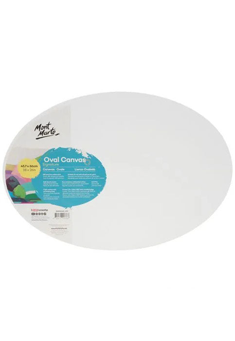 MONT MARTE SIGNATURE OVAL CANVAS 45.7X66CM