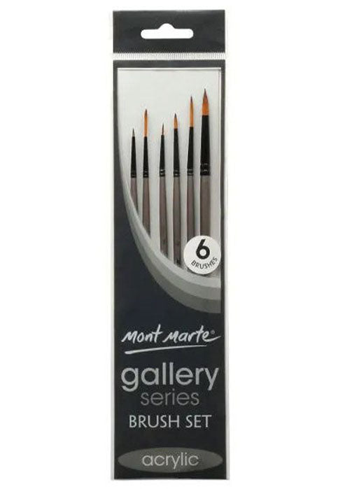 طقم فرشاة رسم مونت مارت - اكرليك MONT MARTE BRUSHES ACRYLIC SIGNATURE 6PCS PACK