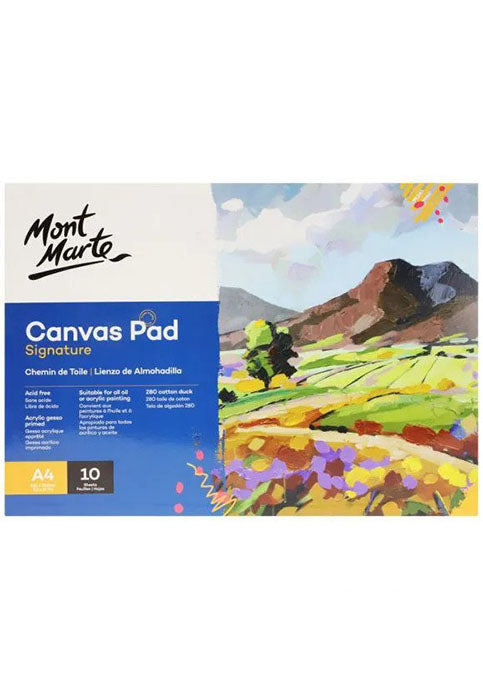 MONT MARTE CANVAS PAD SIGNATURE 280GSM 10SHT A4