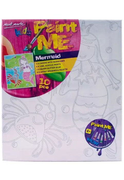 MONT MARTE KIDS PAINT ME SET 10PCS-MERMAID