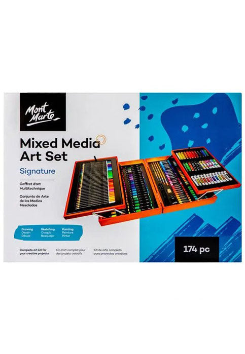 MONT MARTE SIGNATURE MIXED MEDIA ART SET 174PCS BOX