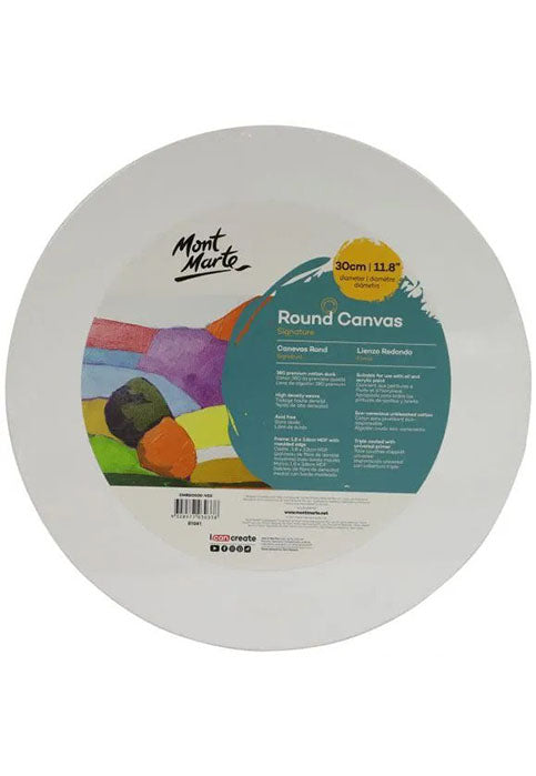 MONT MARTE SIGNATURE ROUND CANVAS 30CM