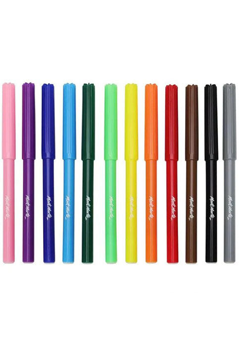 MONT MARTE FELT TIP MARKERS 12PCS/PACK
