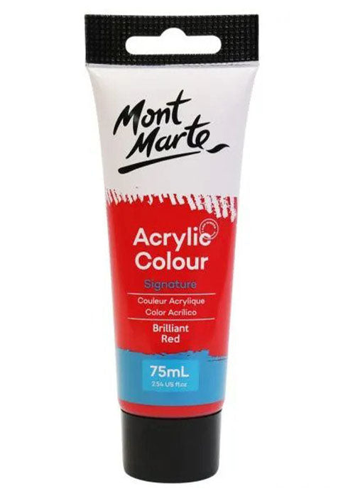 MONT MARTE ACRYLIC COLOUR SIGNATURE 75ML-BRILLIANT RED