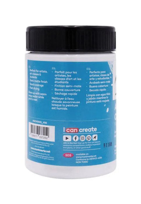 MONT MARTE SIGNATURE ACRYLIC COLOUR 300ML-TIANIUM WHITE