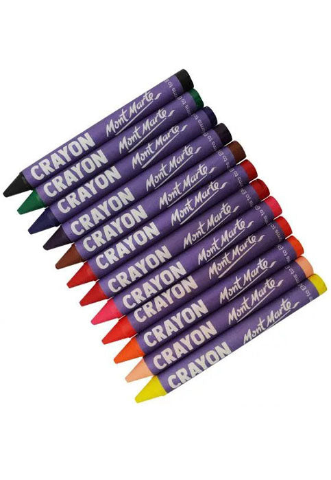 MONT MARTE JUMBO CRAYONS 12PCS/PACK