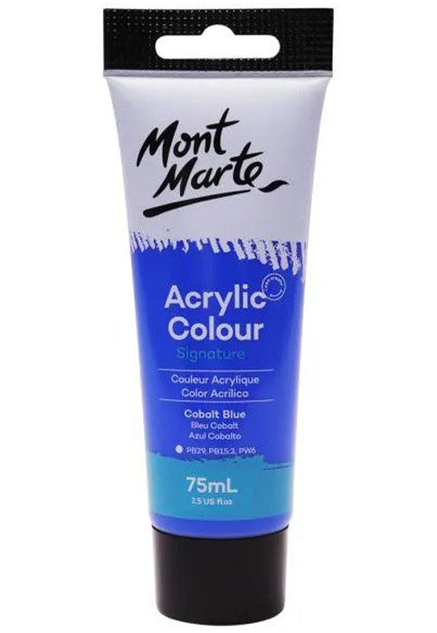 MONT MARTE ACRYLIC COLOUR SIGNATURE 75ML-COBALT BLUE