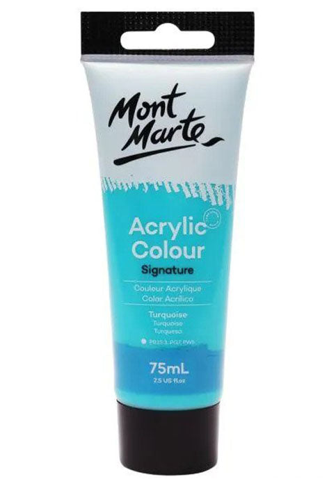 MONT MARTE ACRYLIC COLOUR SIGNATURE 75ML-TURQUIOSE