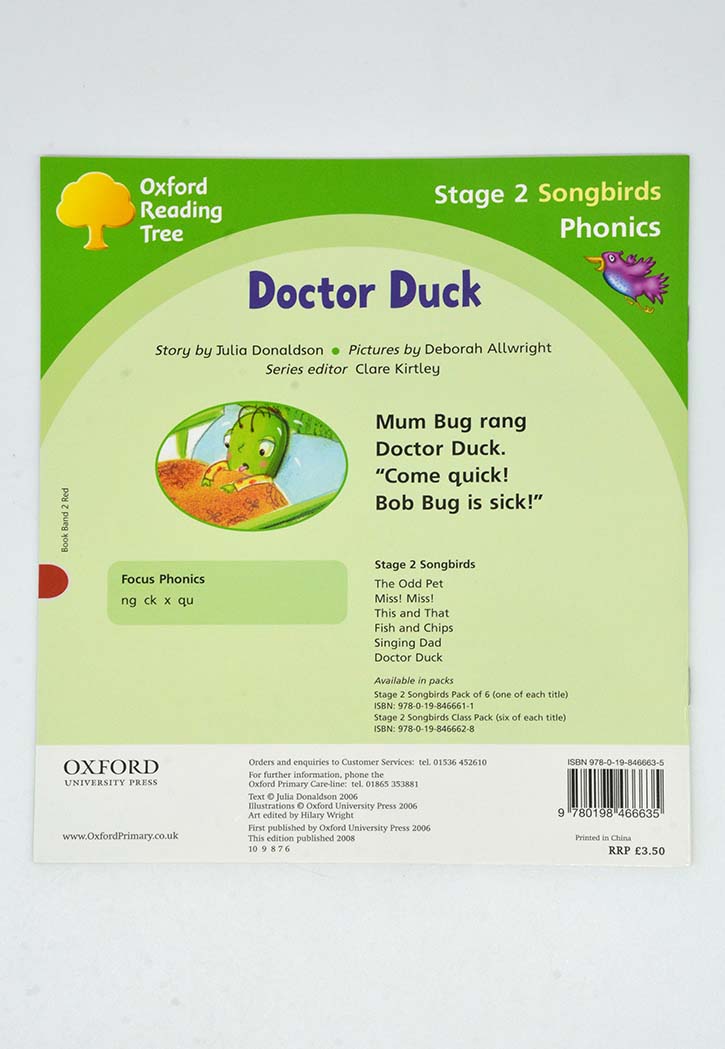 SONGBIRDS PHONICS:DOCTOR DUCK-2