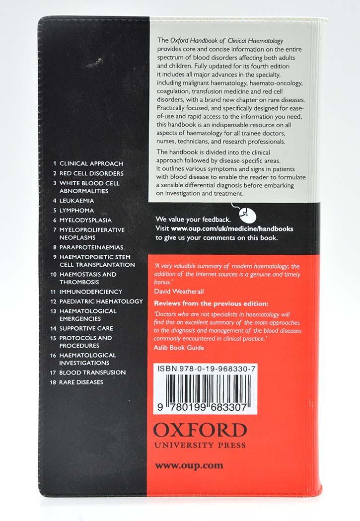 Oxford Handbook Of Clinical Haematology 4th Edition