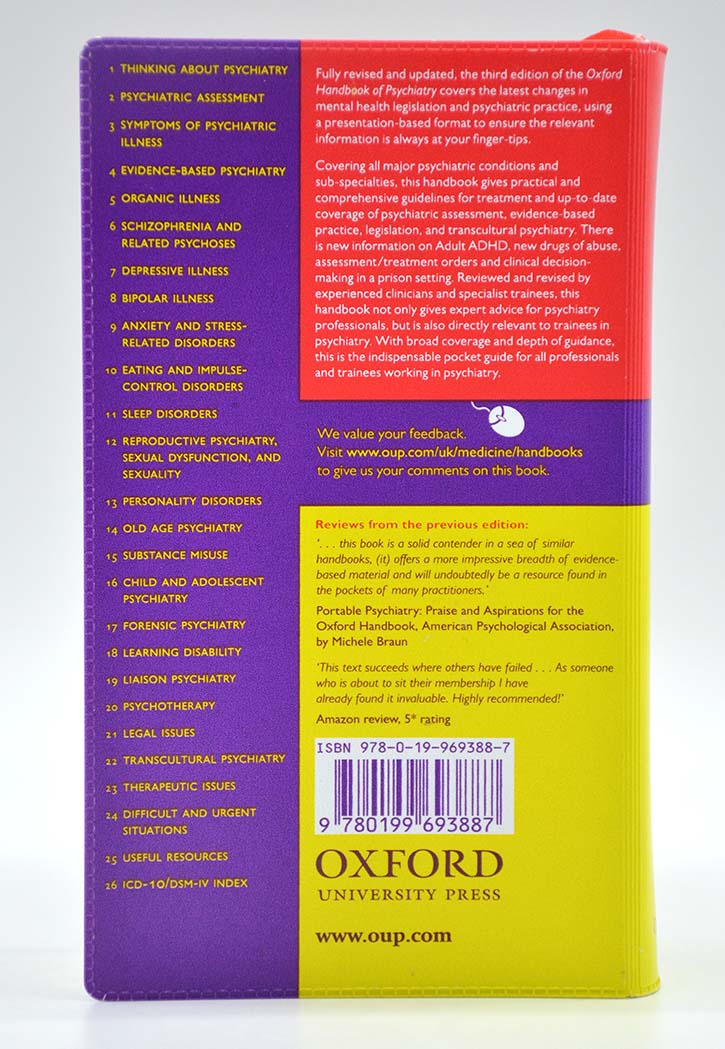 Oxford Handbook Of Psychiatry 3rd Edition