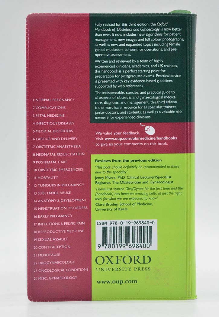 Oxford Handbook Of Obstetrics And Gynaecology