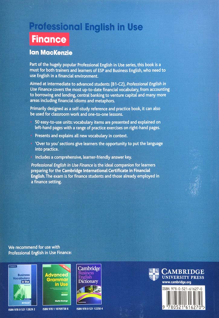 Professional English In Use Finance