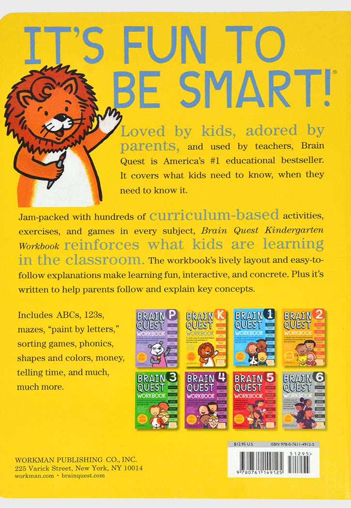 Brain Quest Workbook: Kindergarten