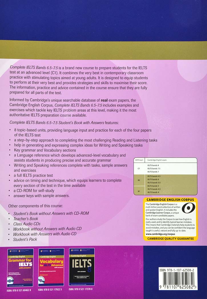 Complete IELTS Bands 6.5-7.5 Student Book With Answers