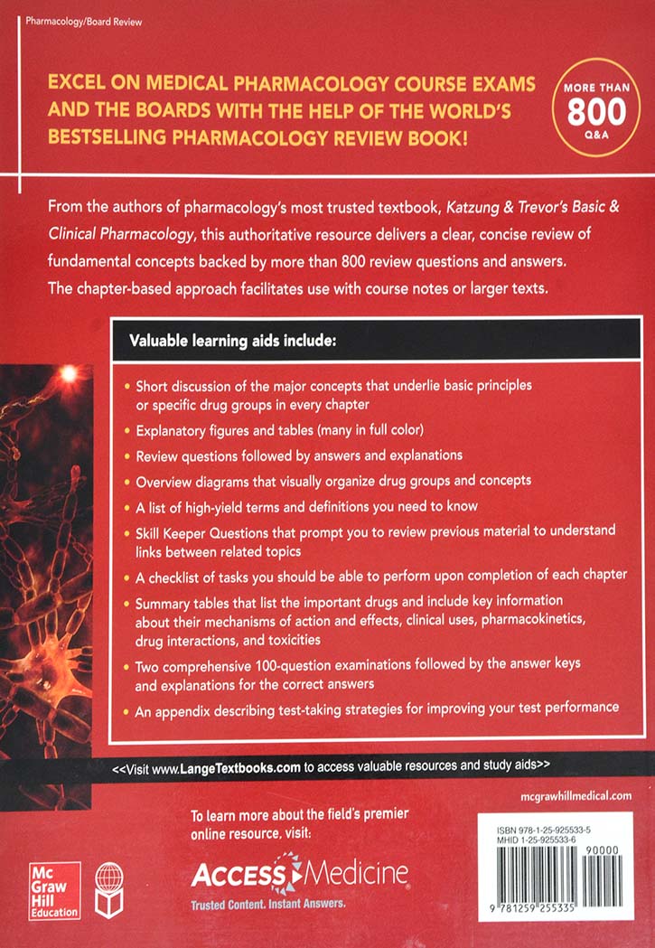 Katzung & Trevor's Pharmacology Examination and Board Review 11th Edition
