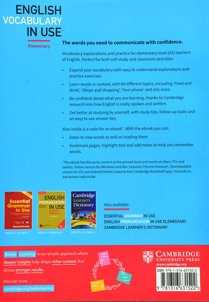 English Vocabulary in Use: Elementary Third Edition