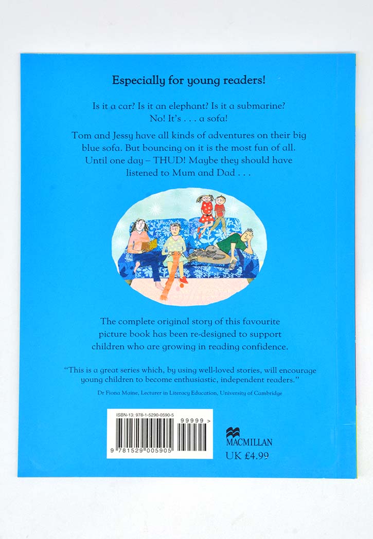 TIME TO READ : OUR BIG BLUE SOFA