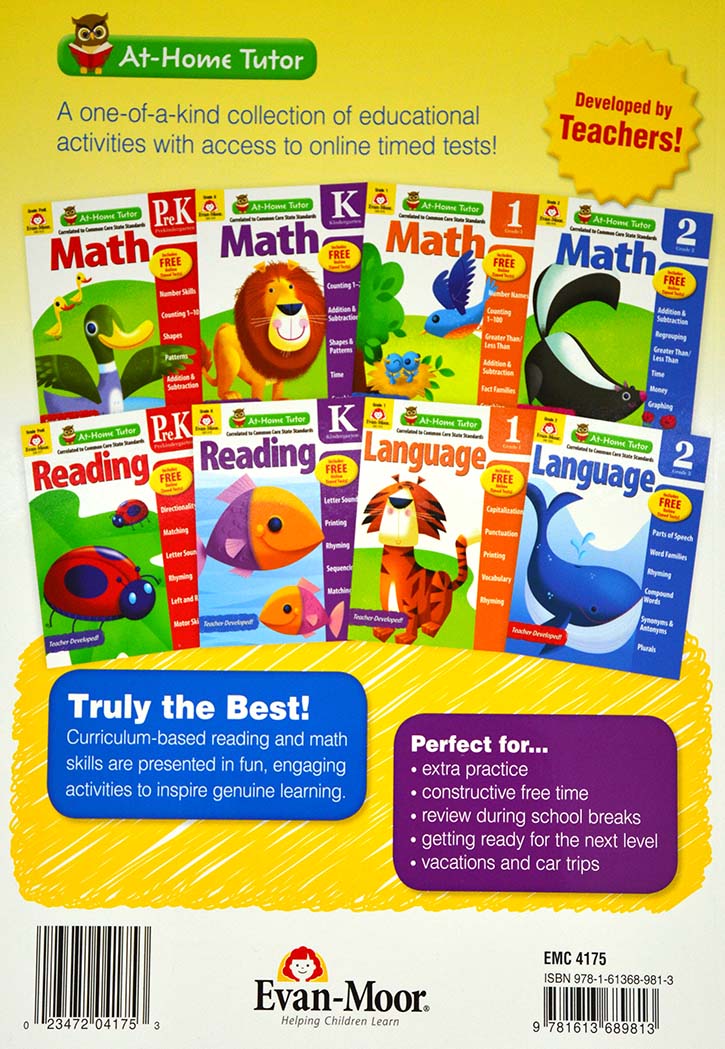 At Home Tutor Math, Grade 1